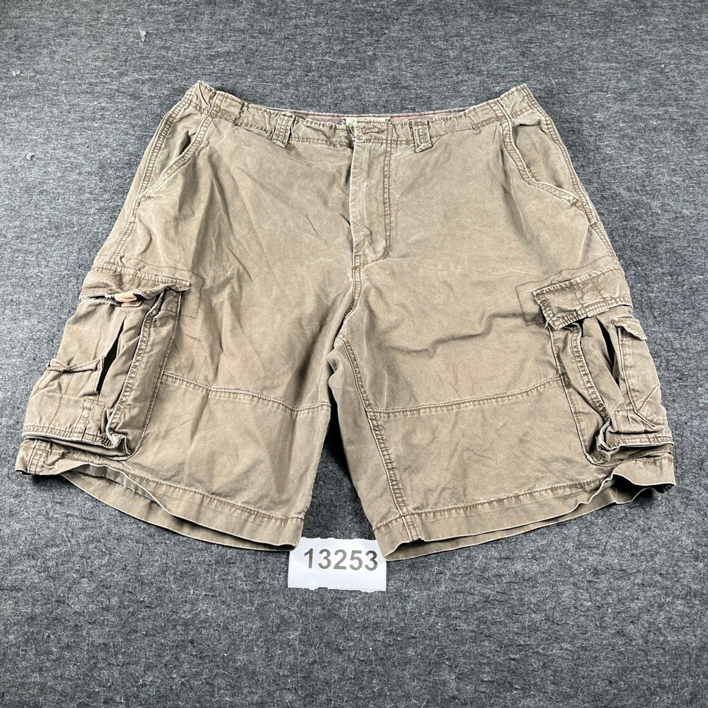 American Rag Cargo Shorts Mens 40 Brown Good Cotton Multi Pocket Outdoor